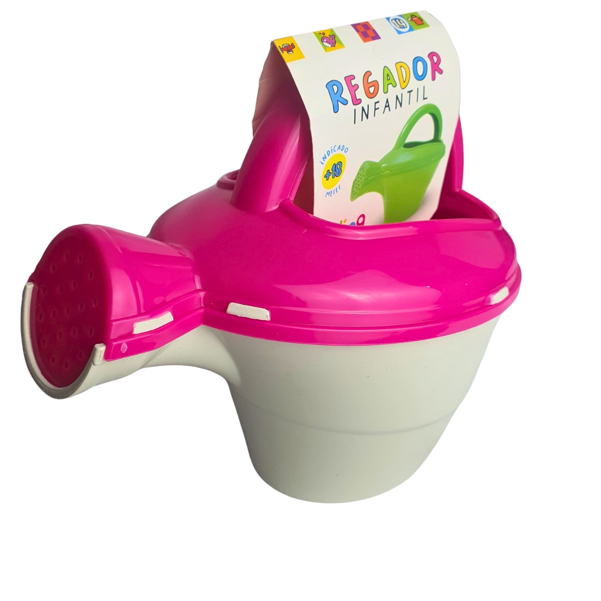 Regador Infantil Rosa Com Branco - Brinquedo para Piscina e Praia Regador Infantil Rosa Com Branco - Brinquedo para Piscina e Praia